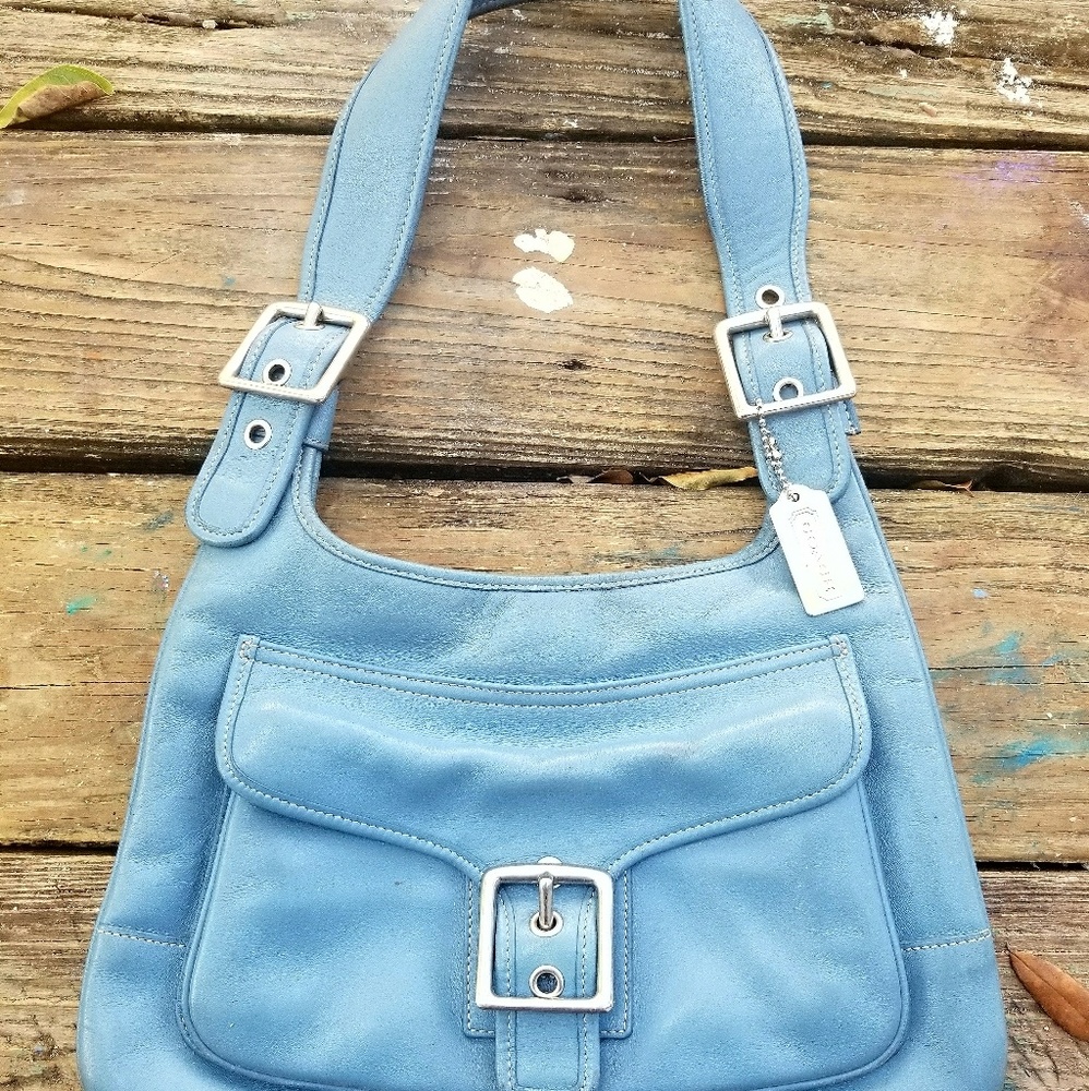 Baby blue coach bag
